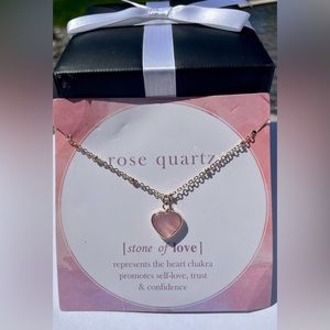 BOGO FREE Gold Plated Rose Quartz Necklace💖
